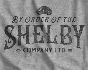Koszulka Peaky Blinders By Order of Shelby Co LTD - Miękka, unisexowa koszulka z nadrukiem w stylu vintage z logo dla fanów