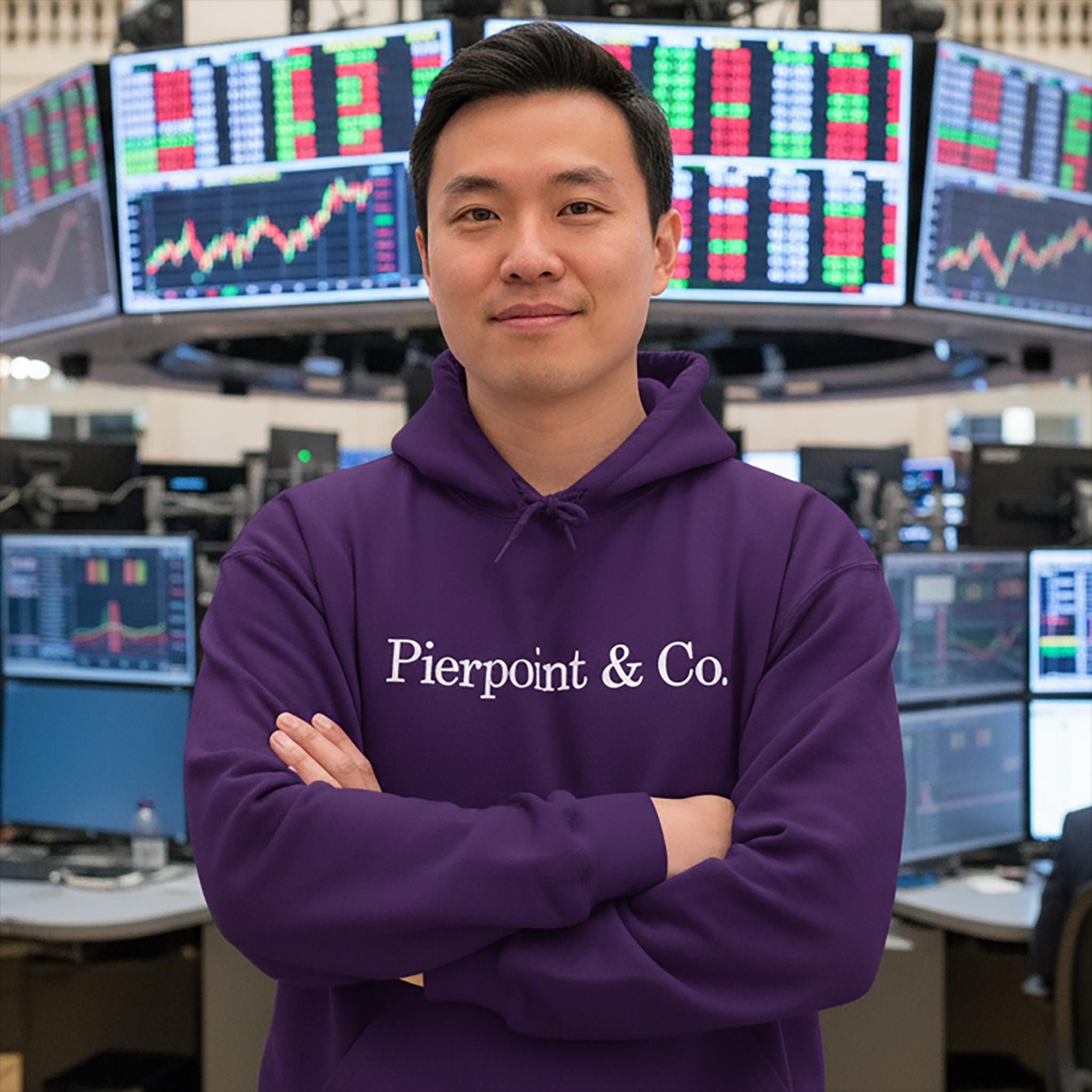 bonpoint sweatshirt 12A 新品未使用タグ付き Industry TV Show Purple Unisex Hoodie - Pierpoint & Co Logo