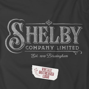 Peaky Blinders Shelby Company Shirt - Bella Soft Unisex Vintage T-shirt Tommy Arthur Polly Limited Birmingham Gift Fan Tee