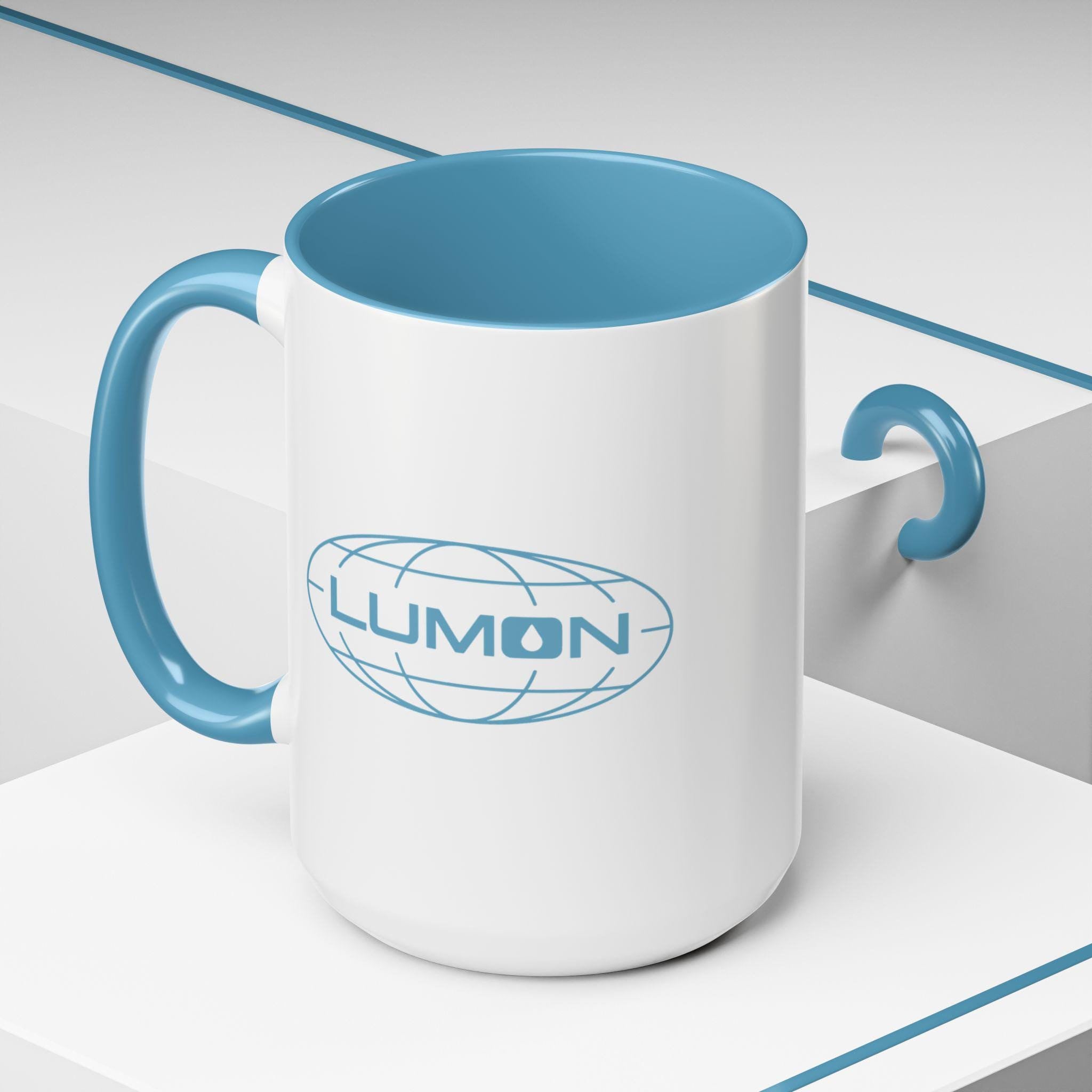 Lumon Severance Mug (Blue Logo) - Collectible TV Show Cup Severed SVRD Floor Fictional Corp Fan Gift Helly Innie Outie Unique Coffee Cup
