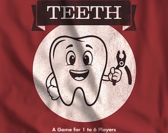 Widow's Bay TEETH Board Game T-Shirt - Soft Vintage Gift Tee