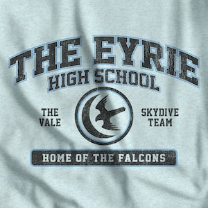 Game of Thrones The Eyrie High School Vintage T-Shirt - Westeros Vale Soft Cotton Unisex Fan Gift Tee