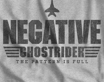 Koszulka Top Gun Negative Ghostrider – wzór jest pełny, miękka, vintage'owa