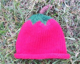 Baby Hat with Strawberry design