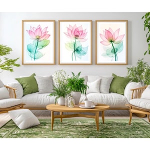 Transparent Lotus Harmony: Eastern Serenity and Peace