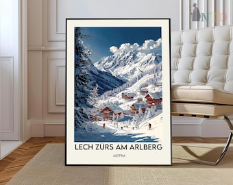 Lech am Arlberg poster, Lech am Arlberg Wall Art, Lech am Arlberg Print, Lech am Arlberg Photo, Lech am Arlberg Austria, Arlberg ski region