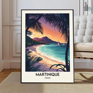 Impression de la Martinique, art mural de la Martinique, affiche de la Martinique, photo de la Martinique, impression d'affiche de la Martinique, île de la Martinique, Martinique des Caraïbes