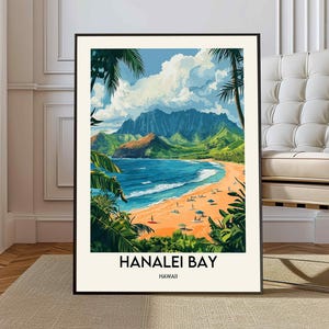 Hanalei Poster, Hanalei Wall Art, Hanalei Print, Hanalei Photo, Hanalei Poster Print, Hanalei Travel Poster, Hanalei Hawaii, Kauai Hawaii
