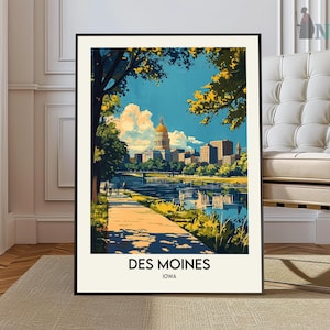 Des Moines Print, Des Moines Wall Art, Des Moines Poster, Des Moines Photo, Des Moines Poster Print, Des Moines Wall Décor, Des Moines Iowa