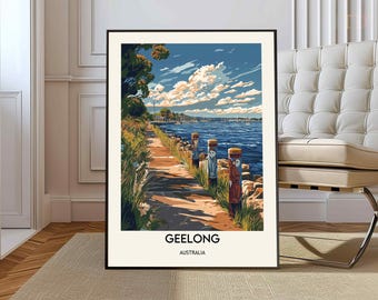 Geelong poster, Geelong Wall Art, Geelong Print, Geelong Photo, Geelong Poster Print, Geelong Travel Poster, Melbourne city Poster