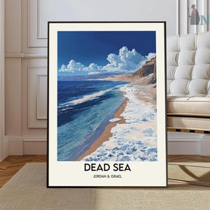 Dead Sea poster, Dead Sea Wall Art, Dead Sea Print, Dead Sea Photo, Dead Sea Poster Print, Dead Sea Travel Poster, Jordan poster, Israel art
