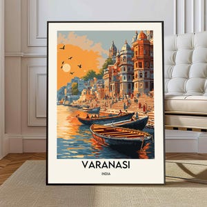 Varanasi poster, Varanasi Wall Art, Varanasi Print, Varanasi Photo, Varanasi India, Varanasi Travel Poster, Banaras print,  Kashi print