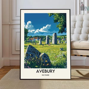 Avebury Print, Avebury Wall Art, Avebury Poster, Avebury Photo, Avebury Poster Print, Avebury Travel England, Avebury Wiltshire poster