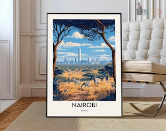 Nairobi Poster, Nairobi Wall Art, Nairobi Print, Nairobi Photo, Nairobi Poster Print, Nairobi Travel, Nairobi City, Nairobi Map