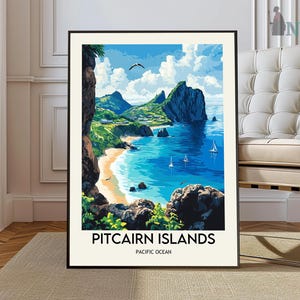 Pitcairn Island Poster, Pitcairn Island Wall Art, Pitcairn Island Print, Pitcairn Island Photo, Pitcairn Island Poster