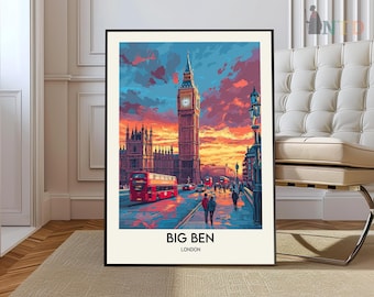 Big Ben Print, Big Ben Wall Art, Big Ben Poster, Big Ben Photo, Big Ben Poster Print, Big Ben Travel Poster, Big Ben London
