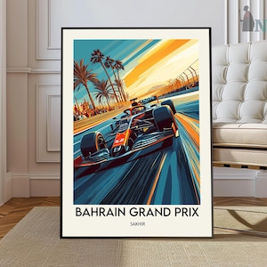 Poster Grand Prix van Bahrein, kunst aan de muur Grand Prix van Bahrein, Print Grand Prix van Bahrein, foto Grand Prix van Bahrein, Grand Prix van Bahrein Sakhir