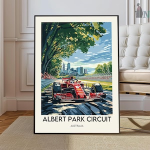 Albert Park Circuit-poster, Albert Park Circuit-muurkunst, Albert Park Circuit-afdruk, Albert Park Circuit-foto, Albert Park Circuit Melbourne
