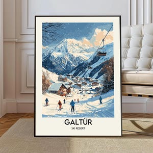 Galtür Ski Resort poster, Galtür Ski Resort Wall Art, Galtür Ski Resort Print, Galtür Ski Resort Photo, Galtür Ski Resort Austria Poster