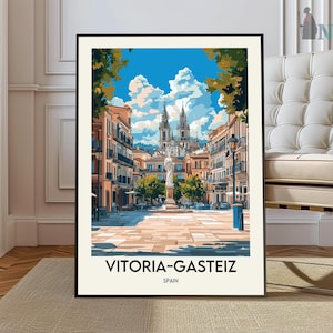 Vitoria-Gasteiz Poster, Vitoria-Gasteiz Wandkunst, Vitoria-Gasteiz Druck, Vitoria-Gasteiz Foto, Vitoria-Gasteiz Poster Druck, Baskenland
