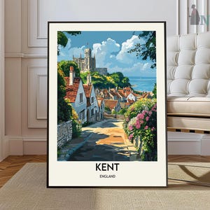 Kent Poster, Kent Wall Art, Kent Print, Kent Photo, Kent Poster Print, Kent England Travel Poster, Garden of England, White Cliffs of Dover