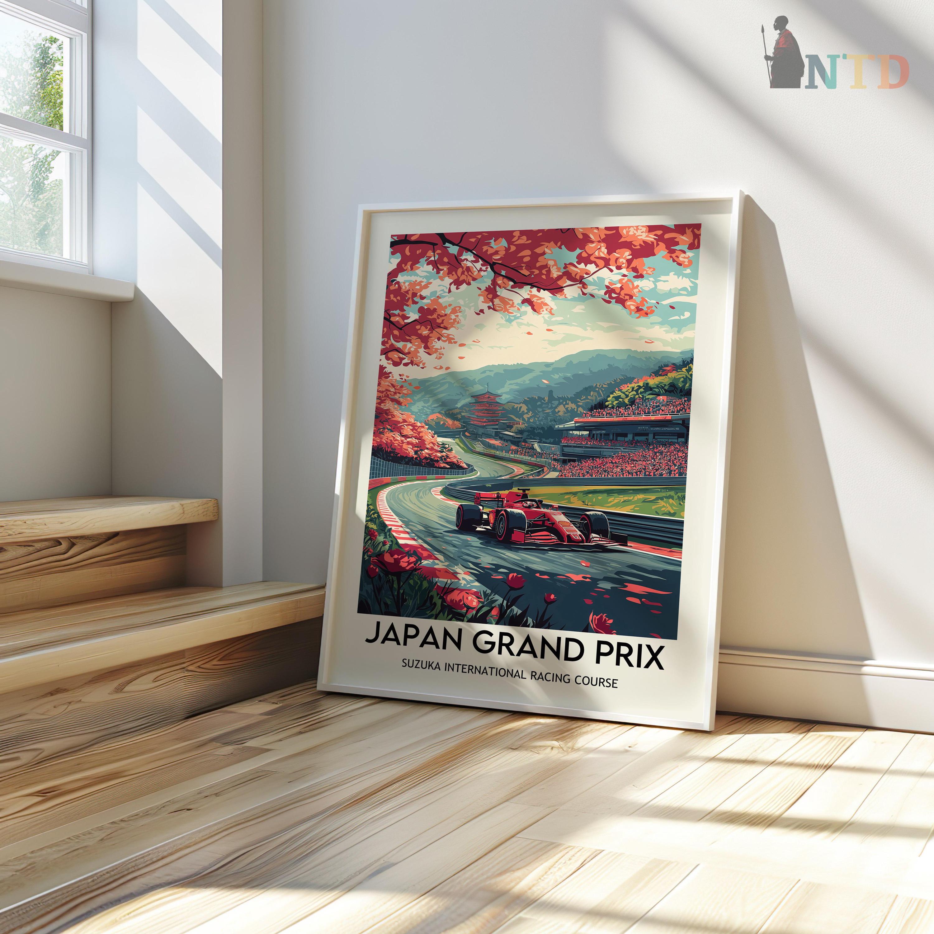 Japan Grand Prix Poster, Japan Grand Prix Wall Art, Japan Grand