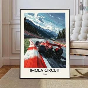 Affiche circuit d'Imola, art mural circuit d'Imola, impression circuit d'Imola, photo circuit d'Imola, impression d'affiche circuit d'Imola, circuit d'Imola Italie