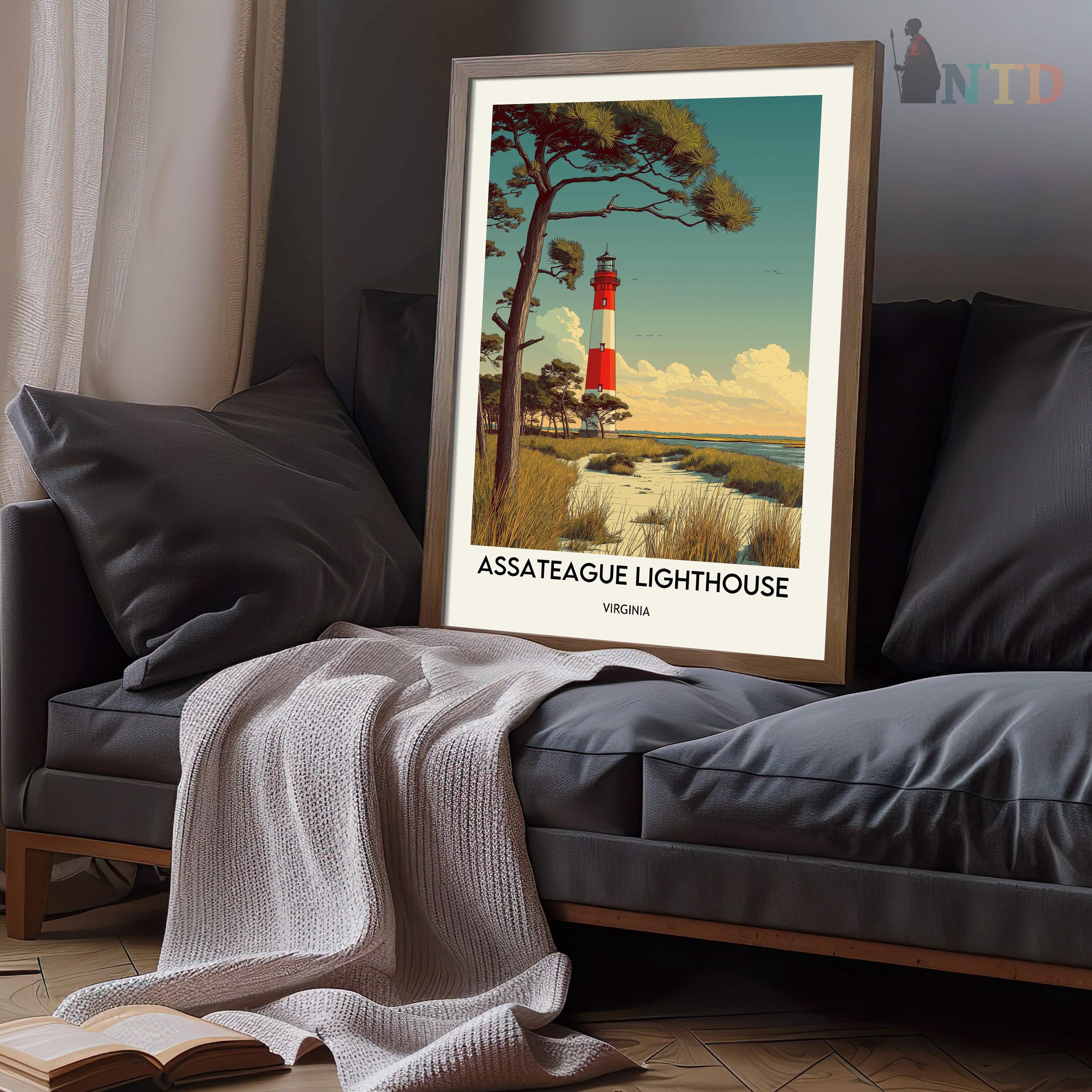 Assateague Lighthouse Poster, Assateague Lighthouse Wall Art, Assateague  Lighthouse Print, Assateague Lighthouse Virginia Poster - Etsy, image size:3000x3000