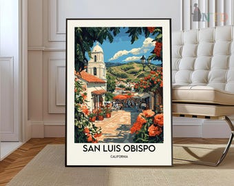 San Luis Obispo poster, San Luis Obispo Wall Art, San Luis Obispo Print, San Luis Obispo Photo, San Luis Obispo California, Paso Robles
