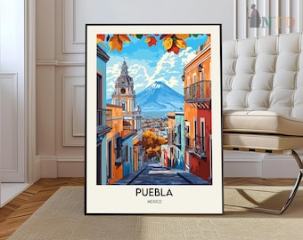Puebla Print, Puebla Wall Art, Puebla Poster, Puebla Photo, Puebla Poster Print, Puebla Travel Poster, Puebla Mexico