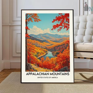 Appalachian Mountains Print, Appalachian Print, Appalachian Poster, Appalachian Trail, Appalachian Wall Art, Appalachian Art, Mountain Print