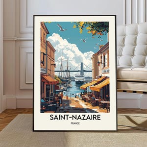 Cartel de Saint-Nazaire, Arte de la pared de Saint-Nazaire, Impresión de Saint-Nazaire, Foto de Saint-Nazaire, Impresión de póster de Saint-Nazaire, Viajes a Saint-Nazaire