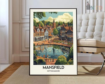 Mansfield poster, Mansfield Wall Art, Mansfield Print, Mansfield Photo, Mansfield Poster Print, Mansfield Travel Poster, Mansfield Gift