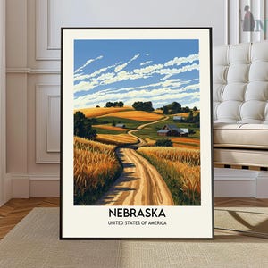 Nebraska Print, Nebraska Poster, Nebraska Wall Art, Nebraska Art Print, Nebraska Photo, Nebraska Decor, Omaha Nebraska