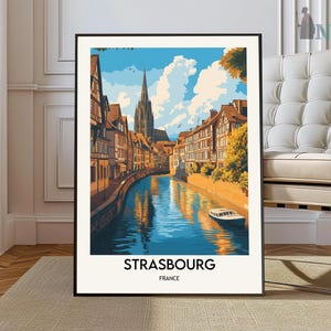 Strasbourg Travel Print Wall Art Strasbourg Wall Hanging Home Decoration Strasbourg France Gift Art Lovers Wall Art Print Art Strasbourg Art
