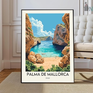 Palma de Mallorca Travel Poster, Palma de Mallorca Wall Art, Palma de Mallorca Poster Print, Palma de Mallorca Photo, Palma Decor, Spain