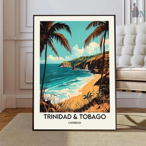 Trinidad and Tobago print, Trinidad and Tobago Art, Trinidad and Tobago Poster, Trinidad and Tobago Photo, Decor, Caribbean poster