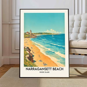 Narragansett Print, Narragansett Wandkunst, Narragansett Poster, Narragansett Foto, Narragansett Dekor, Rhode Island, Narragansett Strand Kunst
