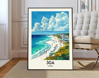 30A Print Florida, 30A Wall Art, 30A Poster, 30A Photo, Seaside, Rosemary Beach, Alys Beach, Grayton Beach State Park, Blue Mountain Beach