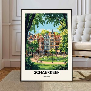 Poster Schaerbeek, Schaerbeek Wandkunst, Schaerbeek Druck, Schaerbeek Foto, Schaerbeek Poster Druck, Schaerbeek Belgien, Schaerbeek stadt