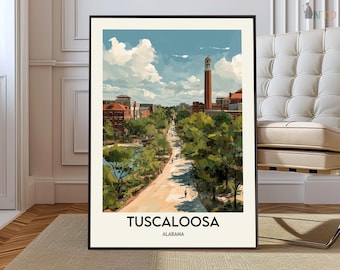 Tuscaloosa poster, Tuscaloosa Wall Art, Tuscaloosa Print, Tuscaloosa Photo, Tuscaloosa Poster Print, Tuscaloosa Travel, Tuscaloosa Alabama