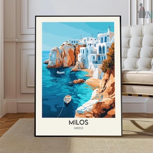 Milos poster, Milos Wall Art, Milos Print, Milos Photo, Milos Poster Print, Milos Travel Poster, Milos Gift, Milos Greece