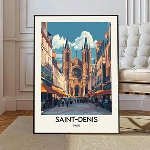 Saint-Denis poster, Saint-Denis Wall Art, Saint-Denis Print, Saint-Denis Photo, Saint-Denis gift, Saint-Denis Travel, Saint-Denis Paris