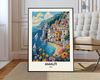 Amalfi Print, Amalfi Poster, Amalfi Wall Art, Amalfi Art Print, Italy Art Print, Amalfi Coast Print, Amalfi Coast Art, Italy Poster