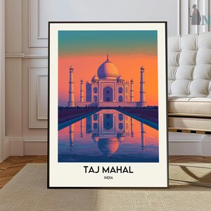 Taj mahal Print, Taj mahal Wall Art, Taj mahal Poster, Taj mahal Photo, Taj mahal Poster Print, Taj mahal Wall Décor, Agra India poster