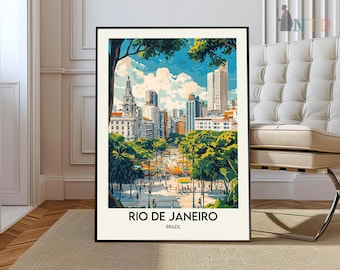 Rio de Janeiro Print, Vintage poster, Rio de Janeiro Art, Rio de Janeiro Poster, Rio de Janeiro Photo, Rio de Janeiro art, Brazil poster