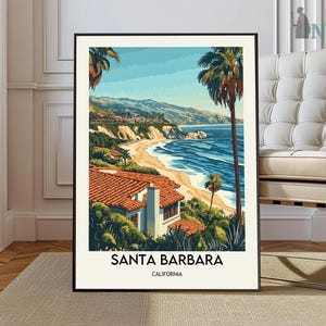 Santa Barbara Print, Santa Barbara Wall Art, Santa Barbara Poster, Santa Barbara Photo, Santa Barbara Poster Print, Santa Barbara California