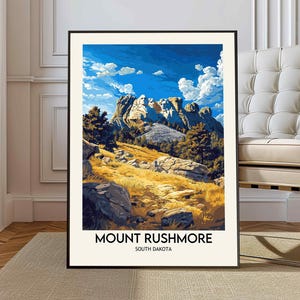 Mount Rushmore poster, Mount Rushmore print, Mount Rushmore artwork, Mount Rushmore decor, Mount Rushmore South Dakota