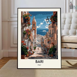 Bari Travel Poster, Bari Wall Art, Bari Poster Print, Bari Photo, Bari Decor, Bari Italy,  Puglia poster, Bari Vecchia poster