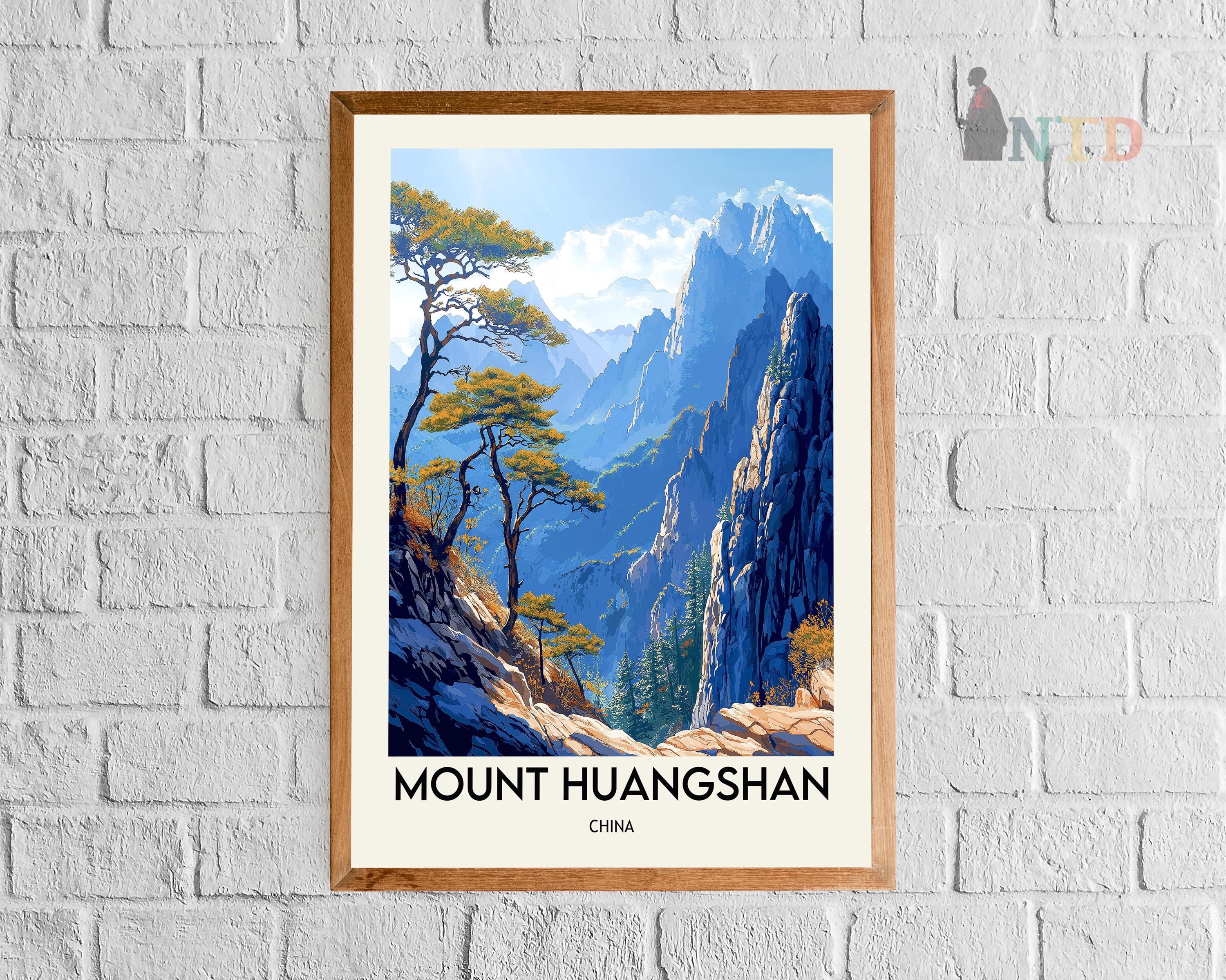Mount Huangshan Poster, Mount Huangshan Wall Art, Mount Huangshan